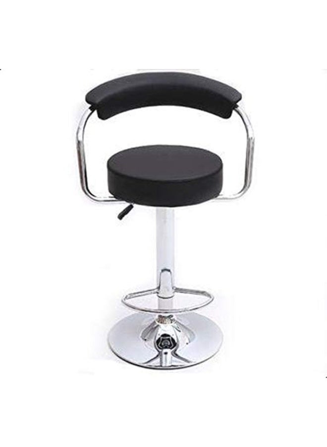 Modern Adjustable Height Bar Stool with Swivel Base and Integrated Footrest - Image 1